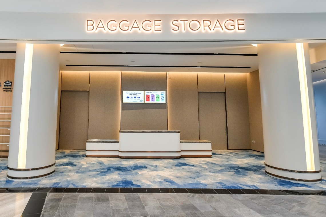 Baggage storage service in Jewel Changi Airport